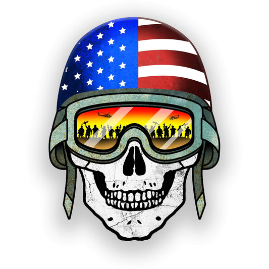 American Biker Skull - UV Printed