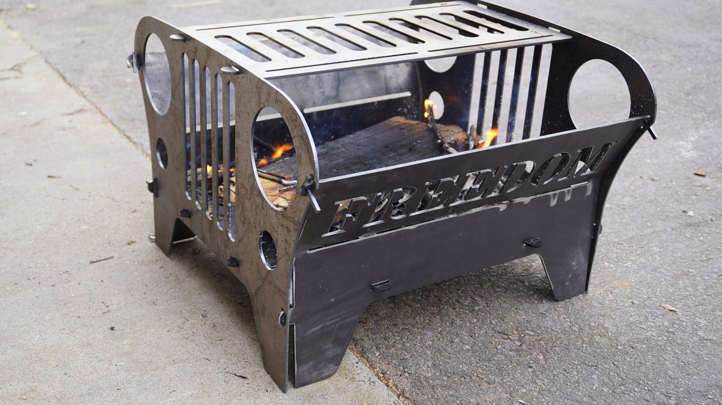 Portable Off-Road Fire Pit BBQ Grill