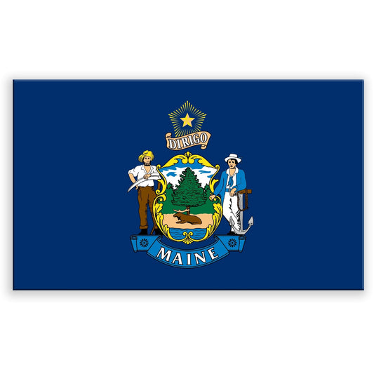 Maine State Flag - UV Printed