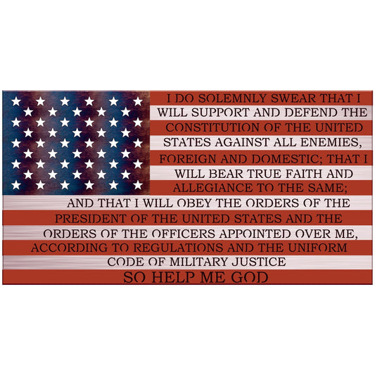 Oath of Enlistment Flag - UV Printed