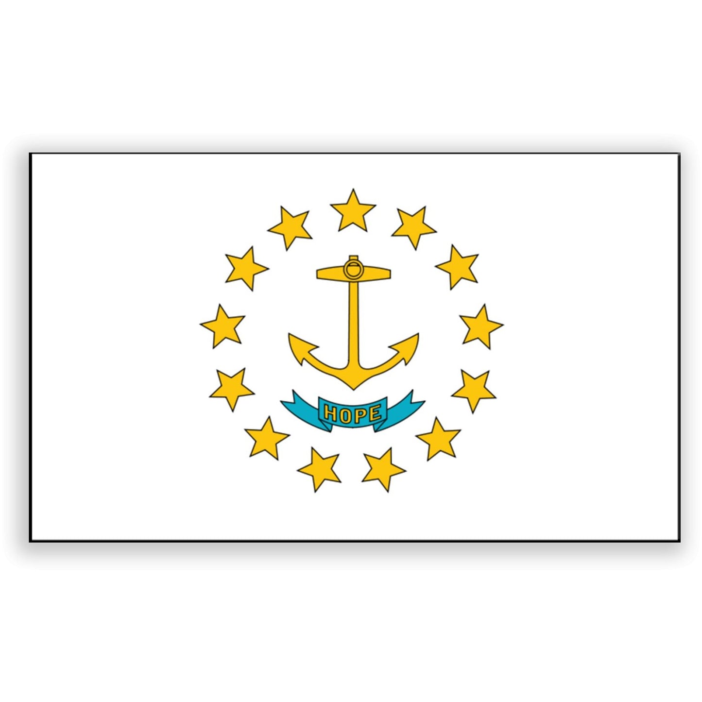 Rhode Island State Flag - UV Printed