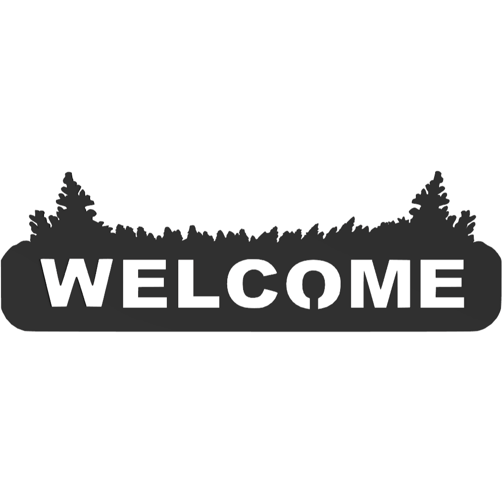 Woodland Welcome Sign