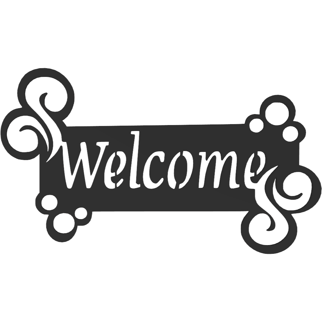 Fancy Welcome Sign