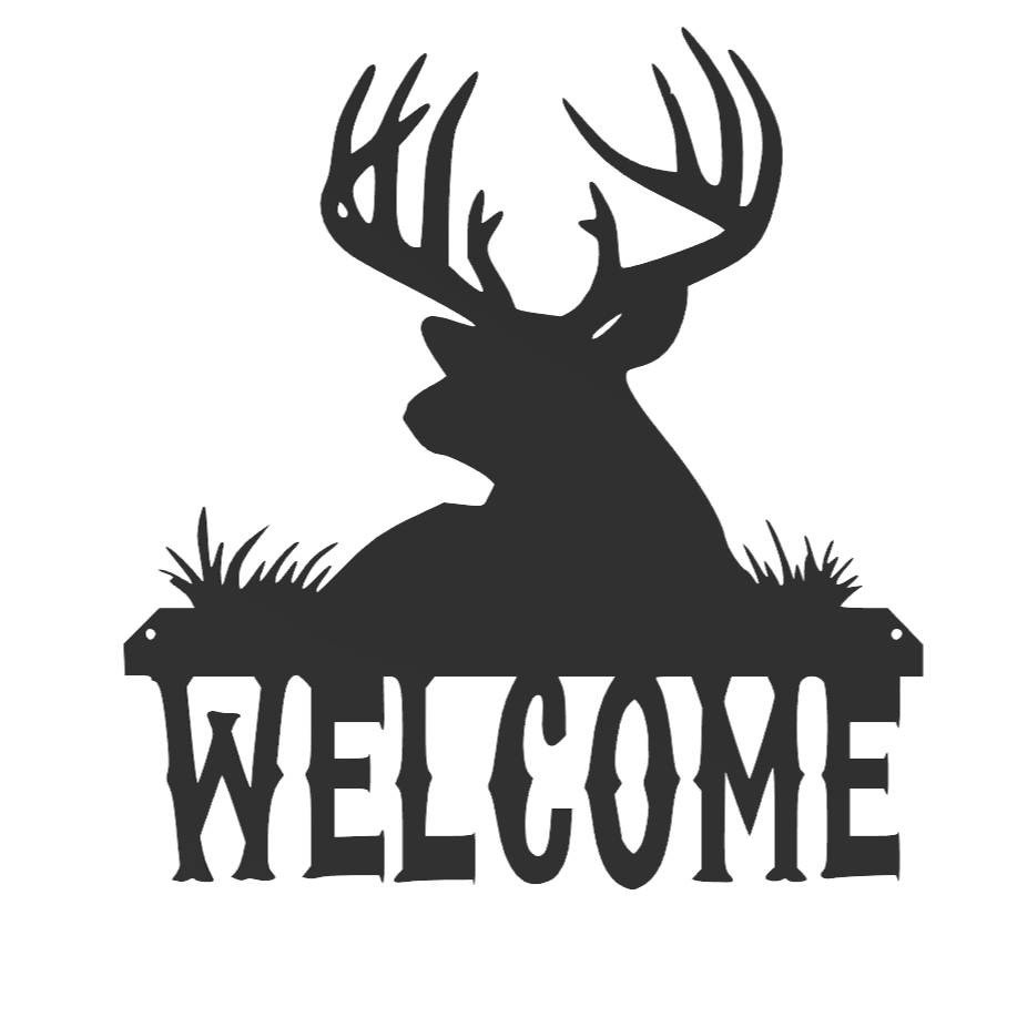 Deer Welcome Sign Vers. 2
